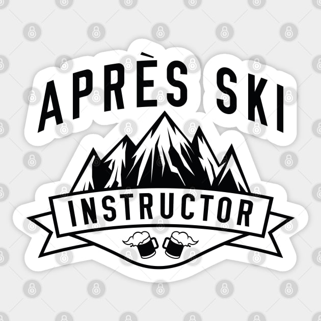 Après Ski Instructor Sticker by LuckyFoxDesigns